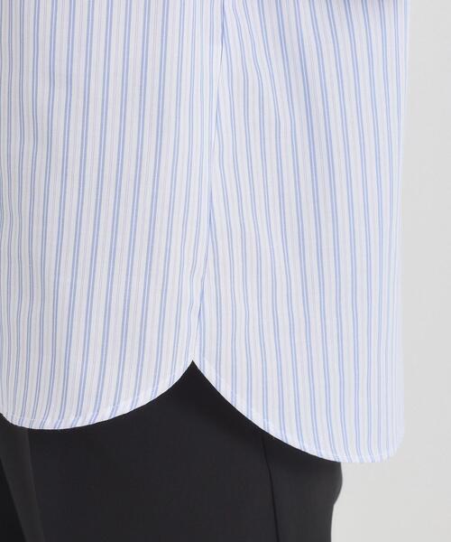 ITS'DEMO（イッツデモ）の「【手洗い可】袖ツイストストライプブラウス（シャツ/ブラウス・レディース・ホワイト系5/ブルー系2/サックスブルー系2/ピンク系3・00）」の8枚目の写真