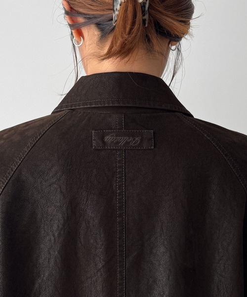 CANAL JEAN(キャナルジーン)の「Bellatag ヴィンテージスエードハーフジャケット(その他アウター・レディース・ブラウン・ONE SIZE)」の7枚目の写真