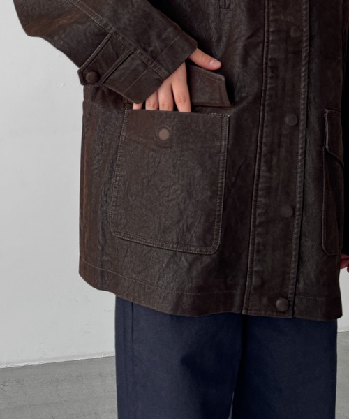 CANAL JEAN(キャナルジーン)の「Bellatag ヴィンテージスエードハーフジャケット(その他アウター・レディース・ブラウン・ONE SIZE)」の13枚目の写真