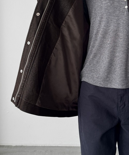CANAL JEAN(キャナルジーン)の「Bellatag ヴィンテージスエードハーフジャケット(その他アウター・レディース・ブラウン・ONE SIZE)」の14枚目の写真