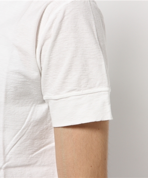 BHY-biography(ビーエイチワイバイオグラフィー)の「30/1ROUFY HENLEY NECK(Tシャツ/カットソー・メンズ・ブラック/ホワイト/ブルー・48/46/44)」の4枚目の写真