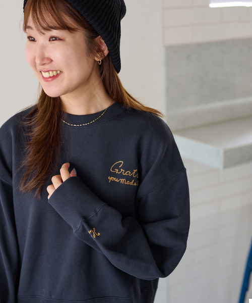 新品 JOURNAL STANDARD 刺繍 ロゴ スウェット トレーナー 25AW新作］刺繍ロゴスウェット（スウェット）｜JOURNAL STANDARD