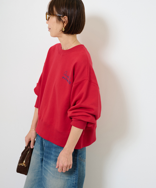 JOURNAL STANDARD relume(ジャーナルスタンダード レリューム)の「刺繍ロゴスウェット(スウェット・レディース・ネイビー/レッド/チャコールグレー・FREE)」の17枚目の写真