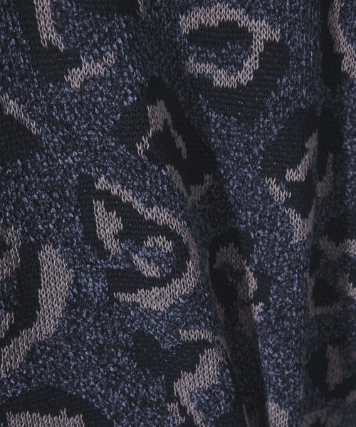 SLICK(スリック)の「【SLICK/スリック】Mole Yarn Leopard Jacquard Knit Pullover/モールヤーンレオパードジャガードプルオーバー(ニット/セーター・メンズ・ブラウン/ブラック・1/2/3)」の14枚目の写真