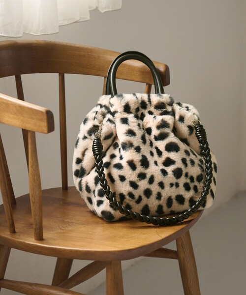 フェイクファー2WAY トートバッグ / ショルダーバッグ（トートバッグ