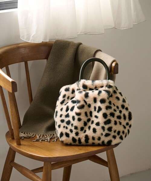 green label relaxing（グリーンレーベルリラクシング）の「フェイクファー2WAY トートバッグ / ショルダーバッグ（トートバッグ・レディース・グレー/ダークブラウン/その他1/モカ・FREE）」の15枚目の写真