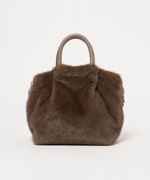 green label relaxing（グリーンレーベルリラクシング）の「フェイクファー2WAY トートバッグ / ショルダーバッグ（トートバッグ・レディース・グレー/ダークブラウン/その他1/モカ・FREE）」の21枚目の写真