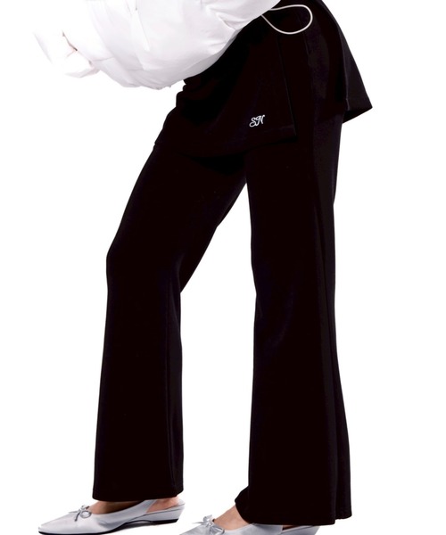 smyeon レイヤードフレアパンツ Smyeon（スミョン）の「Layered flare pants/レイヤードフレアパンツ