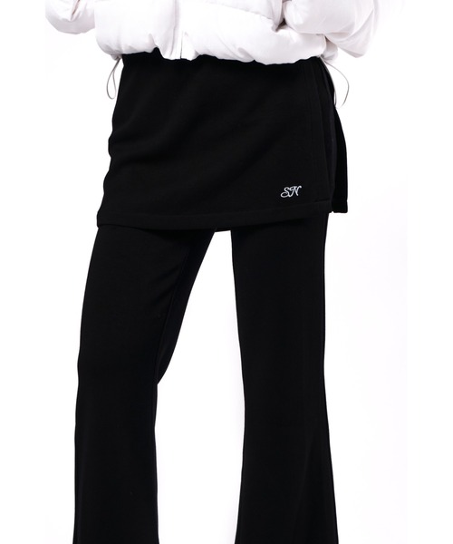 Smyeon レイヤードフレアパンツ黒 Smyeon（スミョン）の「Layered flare pants/レイヤードフレアパンツ