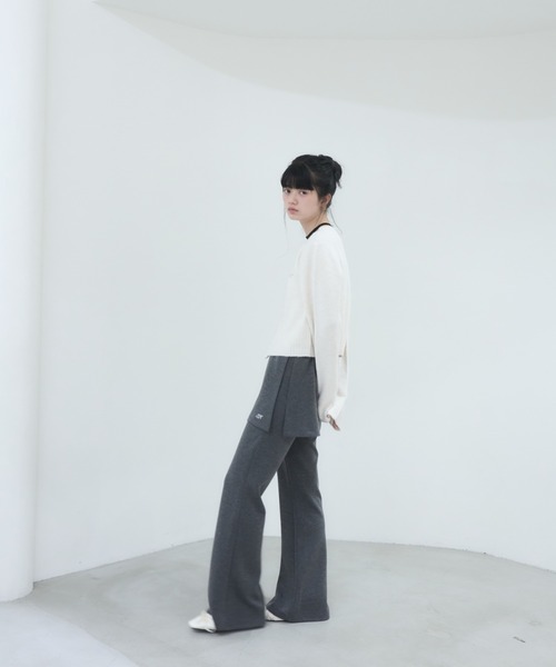 Smyeon（スミョン）の「Layered flare pants/レイヤードフレアパンツ
