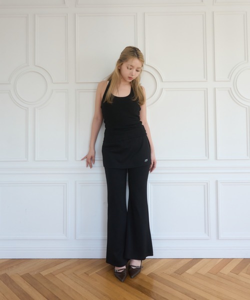 Layered flare pants/レイヤードフレアパンツ（その他パンツ）｜Smyeon