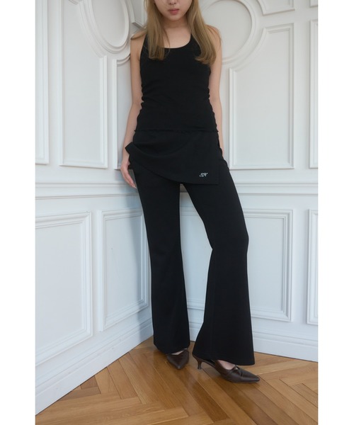 Layered flare pants/レイヤードフレアパンツ（その他パンツ）｜Smyeon