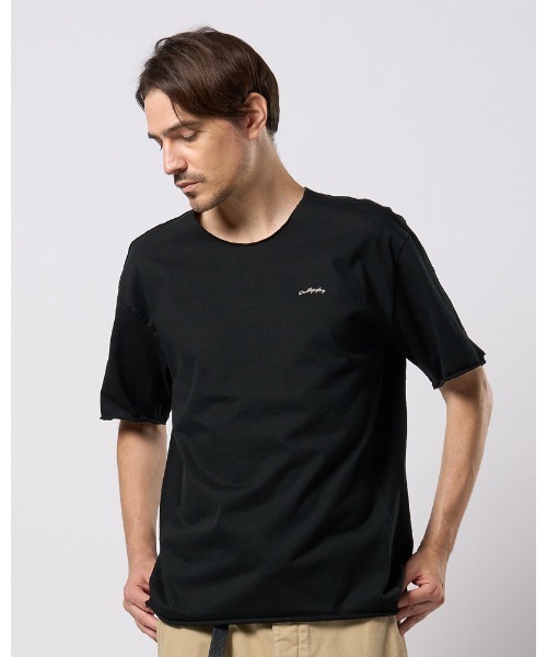 wjk（ダヴルジェイケイ）の「tight jersey cut-off S/S（Tシャツ/カットソー・メンズ・ホワイト/ライトグレー/ブラック/ライトブルー・SMALL/MEDIUM/LARGE/X-LARGE）」の2枚目の写真