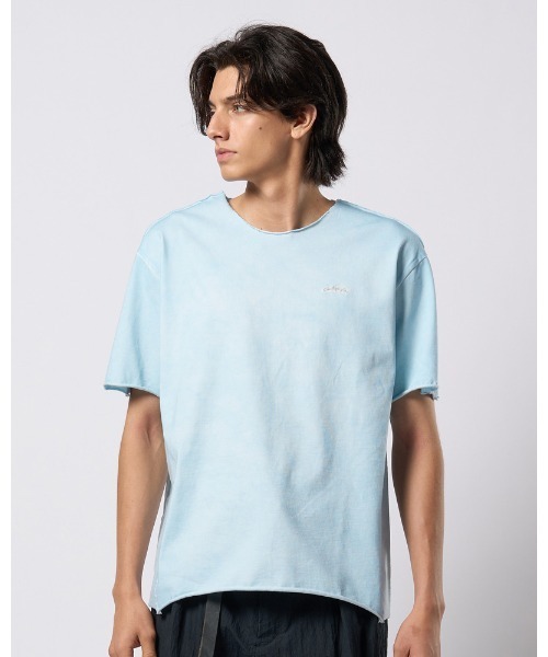 wjk（ダヴルジェイケイ）の「tight jersey cut-off S/S（Tシャツ/カットソー・メンズ・ホワイト/ライトグレー/ブラック/ライトブルー・SMALL/MEDIUM/LARGE/X-LARGE）」の5枚目の写真