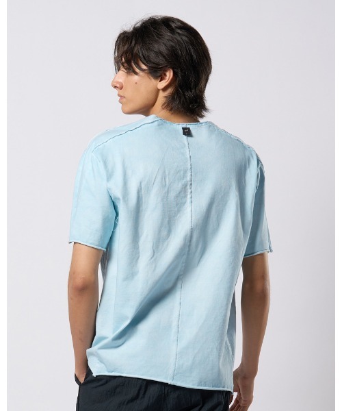 wjk（ダヴルジェイケイ）の「tight jersey cut-off S/S（Tシャツ/カットソー・メンズ・ホワイト/ライトグレー/ブラック/ライトブルー・SMALL/MEDIUM/LARGE/X-LARGE）」の7枚目の写真