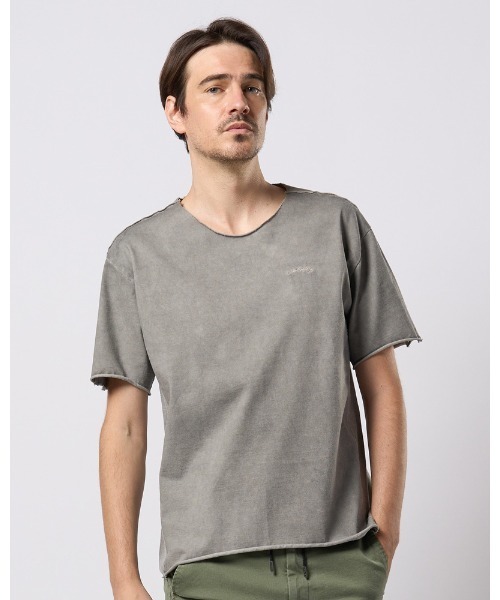 wjk（ダヴルジェイケイ）の「tight jersey cut-off S/S（Tシャツ/カットソー・メンズ・ホワイト/ライトグレー/ブラック/ライトブルー・SMALL/MEDIUM/LARGE/X-LARGE）」の8枚目の写真