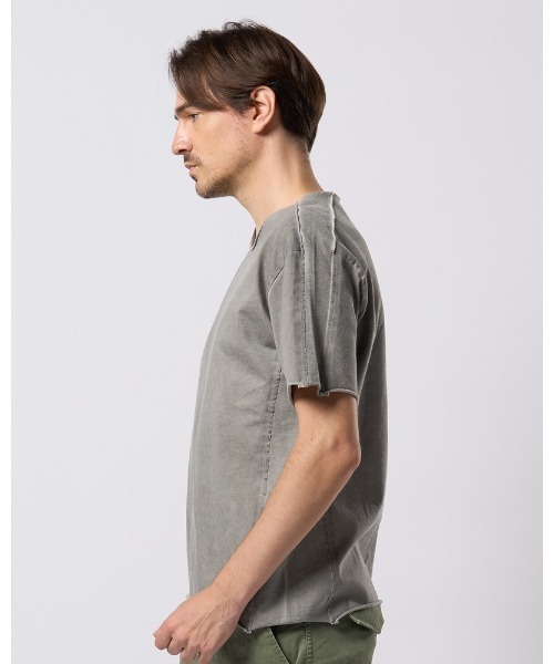 wjk（ダヴルジェイケイ）の「tight jersey cut-off S/S（Tシャツ/カットソー・メンズ・ホワイト/ライトグレー/ブラック/ライトブルー・SMALL/MEDIUM/LARGE/X-LARGE）」の9枚目の写真