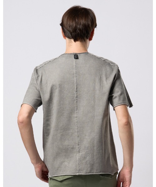 wjk（ダヴルジェイケイ）の「tight jersey cut-off S/S（Tシャツ/カットソー・メンズ・ホワイト/ライトグレー/ブラック/ライトブルー・SMALL/MEDIUM/LARGE/X-LARGE）」の10枚目の写真