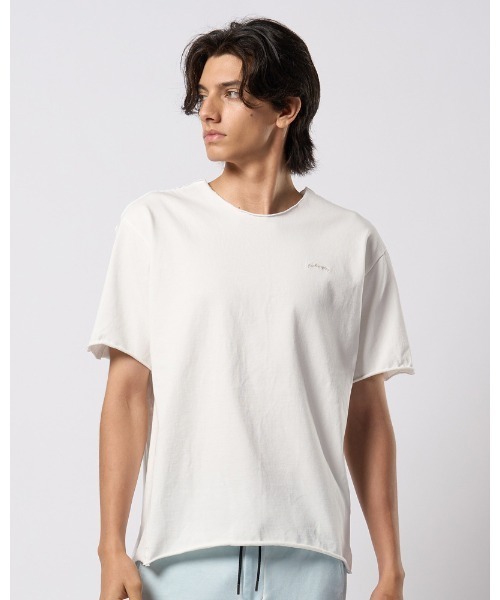 wjk（ダヴルジェイケイ）の「tight jersey cut-off S/S（Tシャツ/カットソー・メンズ・ホワイト/ライトグレー/ブラック/ライトブルー・SMALL/MEDIUM/LARGE/X-LARGE）」の11枚目の写真