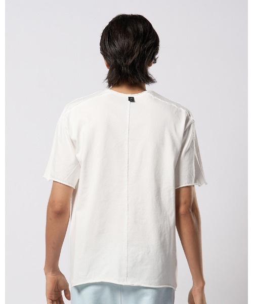 wjk（ダヴルジェイケイ）の「tight jersey cut-off S/S（Tシャツ/カットソー・メンズ・ホワイト/ライトグレー/ブラック/ライトブルー・SMALL/MEDIUM/LARGE/X-LARGE）」の13枚目の写真