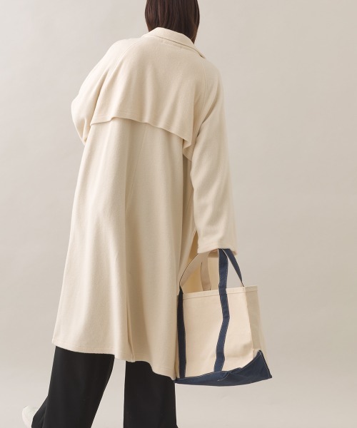 OMNES（オムネス）の「フェルトルーズシルエットステンカラーコート（ステンカラーコート・レディース・ブラック/ダークグレー/オフホワイト・FREE）」の8枚目の写真