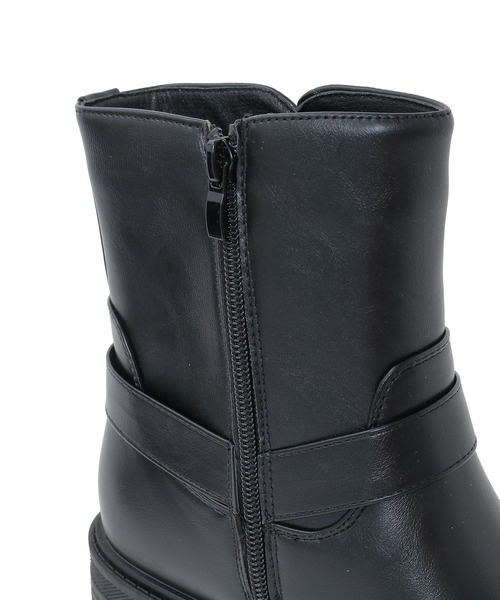 Green　Parks（グリーンパークス）の「・LENA リング付ショートブーツ（ブーツ・レディース・ブラック・LL/S/M/L）」の3枚目の写真