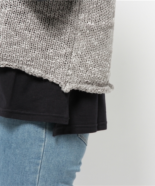 Kastane(カスタネ)の「Tシャツ、ニットベストセット(ニット/セーター・レディース・ベージュ/キャメル/グレー/レッド・FREE)」の10枚目の写真