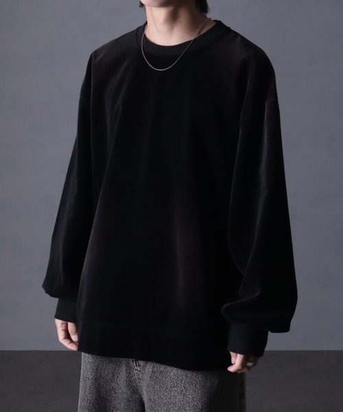 セール】【welise/ウェライズ】ヴィンテージベルベット オーバーサイズ