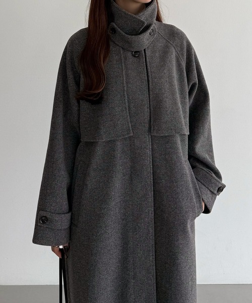 callautia（カラウティア）の「2wayカラーオーバーサイズロングコート