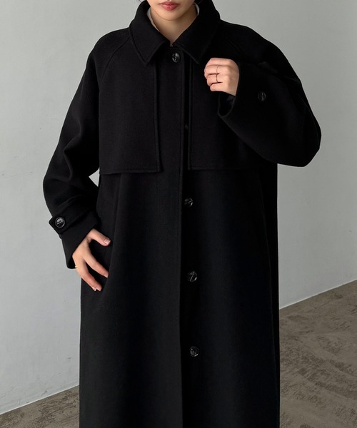 callautia（カラウティア）の「2wayカラーオーバーサイズロングコート