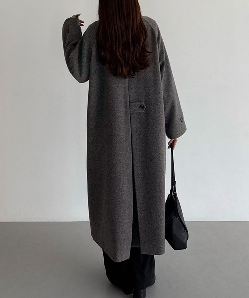 callautia（カラウティア）の「2wayカラーオーバーサイズロングコート