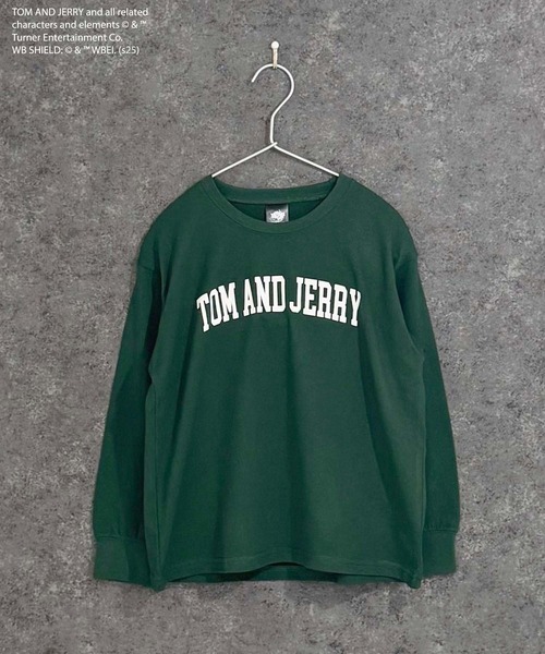 Tom＆Jerry（トムアンドジェリー）の「【TOM&JERRY/トム＆ジェリー】　バックプリント　オーバーサイズ　ロンT　長袖　Tシャツ（Tシャツ/カットソー・キッズ・ブラック/オフホワイト/杢グレー/ダークグリーン/チャコール/グリーン系その他/ネイビー/ホワイト系その他・110/120/130/140/150/160）」の22枚目の写真