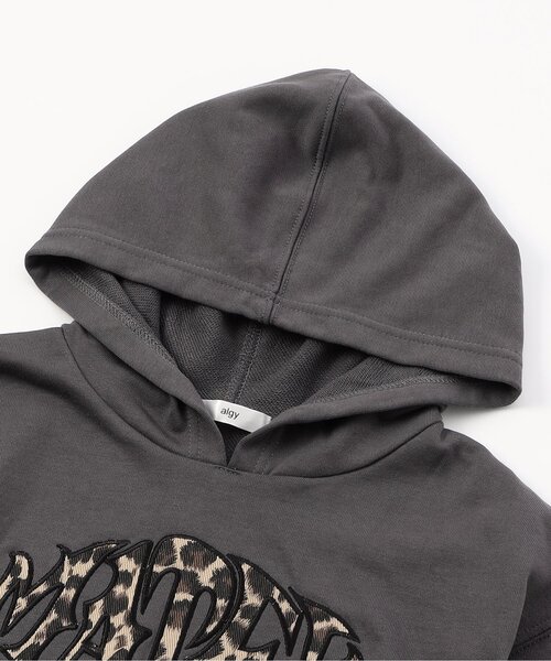 algy（アルジー）の「コンパクトフーディー（パーカー・キッズ・カーキ/チャコール・XX-SMALL/X-SMALL/MEDIUM/SMALL）」の5枚目の写真