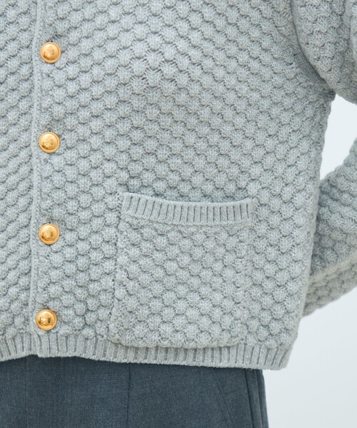 セール】ハイブリットケーブル クルーネックカーディガン