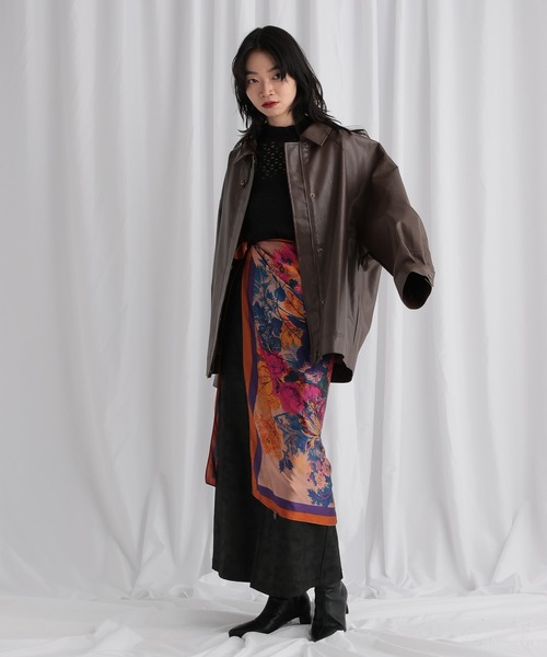 mysty woman（ミスティウーマン）の「袖フレアレースカットソー　603618（Tシャツ/カットソー・レディース・アイボリー/ブラック・FREE）」の9枚目の写真