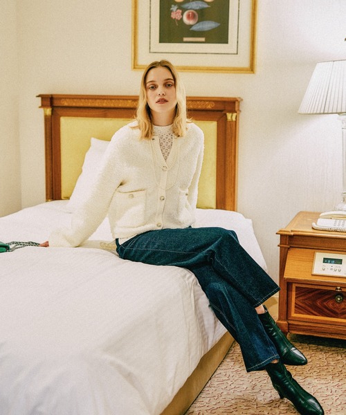 mysty woman（ミスティウーマン）の「袖フレアレースカットソー　603618（Tシャツ/カットソー・レディース・アイボリー/ブラック・FREE）」の16枚目の写真