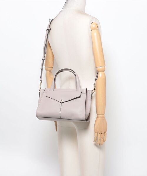 Rivel(リヴェル)の「【LORISTELLA/ロリステッラ】2WAY レザー ハンドバッグ トートバッグ MURIEL TOTE イタリア製(ハンドバッグ・レディース・スモークピンク/ブラック・FREE)」の15枚目の写真