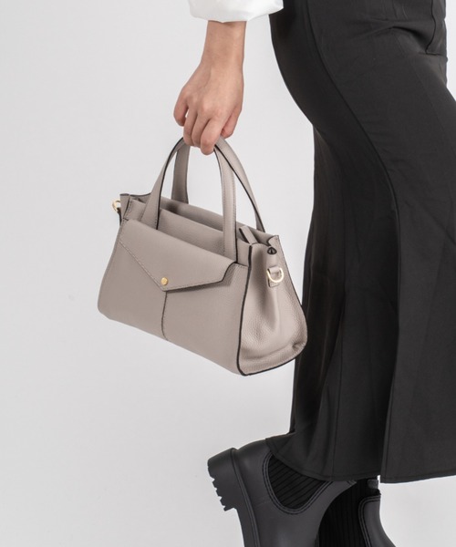 Rivel(リヴェル)の「【LORISTELLA/ロリステッラ】2WAY レザー ハンドバッグ トートバッグ MURIEL TOTE イタリア製(ハンドバッグ・レディース・スモークピンク/ブラック・FREE)」の22枚目の写真