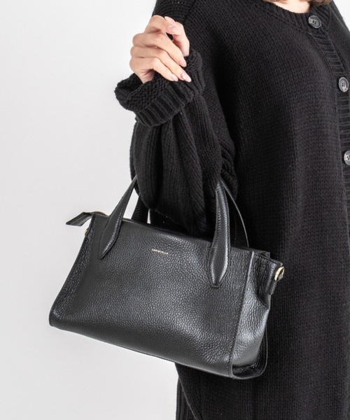 Rivel(リヴェル)の「【LORISTELLA/ロリステッラ】2WAY レザー ハンドバッグ トートバッグ MURIEL TOTE イタリア製(ハンドバッグ・レディース・スモークピンク/ブラック・FREE)」の6枚目の写真
