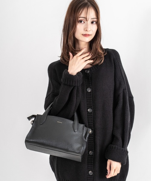 Rivel(リヴェル)の「【LORISTELLA/ロリステッラ】2WAY レザー ハンドバッグ トートバッグ MURIEL TOTE イタリア製(ハンドバッグ・レディース・スモークピンク/ブラック・FREE)」の5枚目の写真