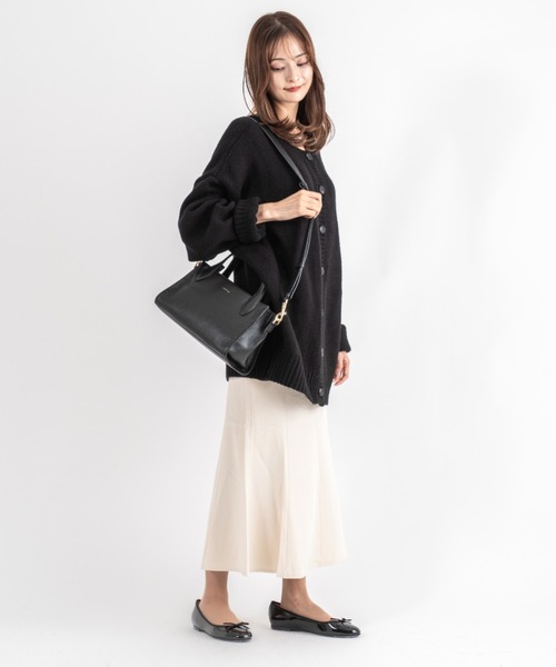 Rivel(リヴェル)の「【LORISTELLA/ロリステッラ】2WAY レザー ハンドバッグ トートバッグ MURIEL TOTE イタリア製(ハンドバッグ・レディース・スモークピンク/ブラック・FREE)」の7枚目の写真