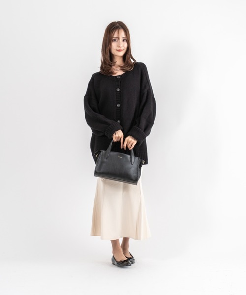 Rivel(リヴェル)の「【LORISTELLA/ロリステッラ】2WAY レザー ハンドバッグ トートバッグ MURIEL TOTE イタリア製(ハンドバッグ・レディース・スモークピンク/ブラック・FREE)」の8枚目の写真