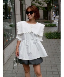 BeBeoD（べベッド）の「フラワーモチーフカラーブラウス（シャツ/ブラウス）」