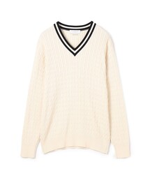 セール】【別注】JOHN SMEDLEY ウール スキッパーネック ニット