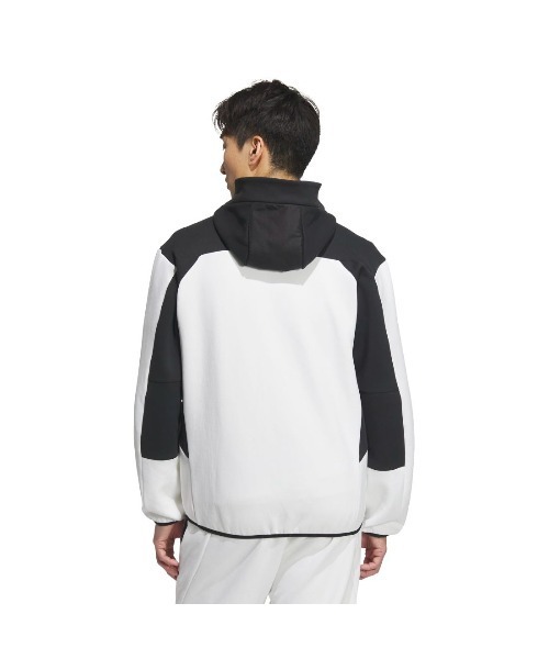 adidas(アディダス)の「アディダス adidas アディダスアダプテーション レギュラーフィット フード付きフルジップトラックトップ(ジャージ・メンズ・ブルー/ホワイト/ブラック・M/LL/S/L/3L)」の4枚目の写真