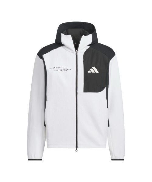 adidas(アディダス)の「アディダス adidas アディダスアダプテーション レギュラーフィット フード付きフルジップトラックトップ(ジャージ・メンズ・ブルー/ホワイト/ブラック・M/LL/S/L/3L)」の17枚目の写真