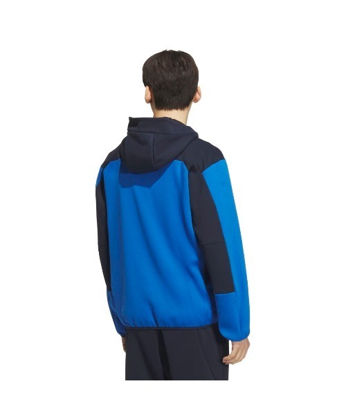 adidas(アディダス)の「アディダス adidas アディダスアダプテーション レギュラーフィット フード付きフルジップトラックトップ(ジャージ・メンズ・ブルー/ホワイト/ブラック・M/LL/S/L/3L)」の13枚目の写真