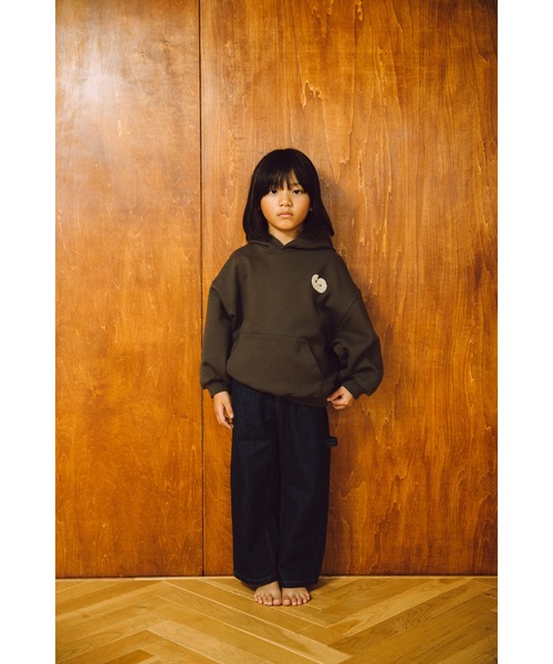 ooju（オージュ）の「【ooju】プルオーバーフーディー（パーカー・キッズ・チャコールグレー/アイボリー・1/2/3/4）」の10枚目の写真