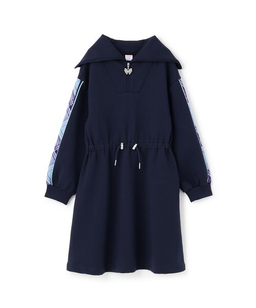 セール】袖チェックセーラーカラーワンピース（ワンピース）｜ANNA SUI