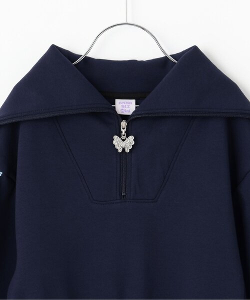 セール】袖チェックセーラーカラーワンピース（ワンピース）｜ANNA SUI